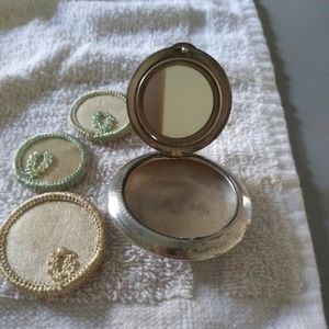 Vintage small silver compact